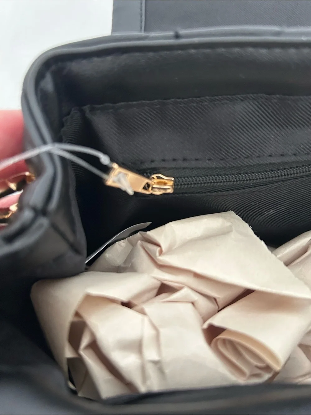 A New Day/ NWT/ Structured Quilted Top-Handle Bag in Black/cross body as well
